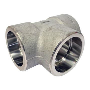 Picture of 40NB CL3000 SOCKETWELD EQUAL TEE 316/316L 