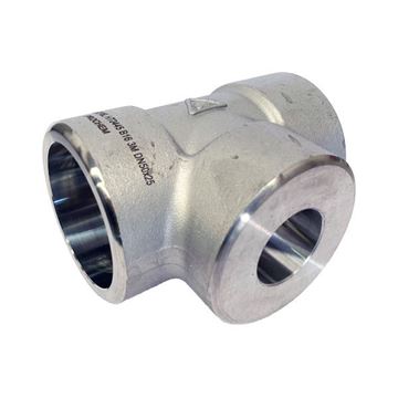 Picture of 50X40NB CL3000 SOCKETWELD REDUCING TEE 316/316L 
