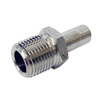 Picture of 6.3MM OD X 8NPT ADAPTER MALE GYROLOK 316 