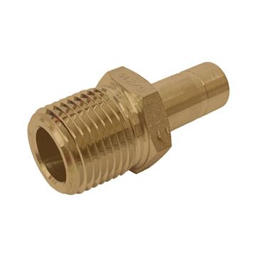 Picture of 6.3MM OD X 10NPT ADAPTER MALE GYROLOK BRASS