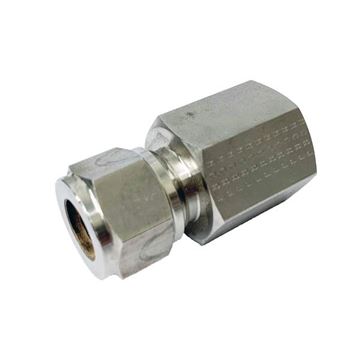 Picture of 6.3MM OD X 15BSPT CONNECTOR FEMALE GYROLOK 316 