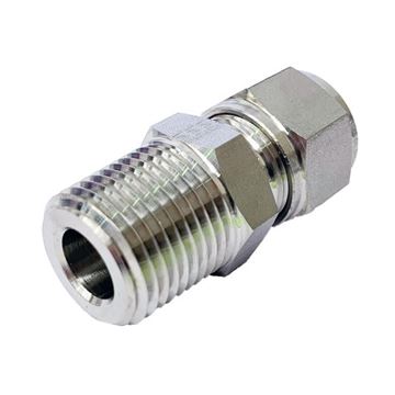 Picture of 9.5MM OD X 8NPT CONNECTOR MALE GYROLOK MONEL 