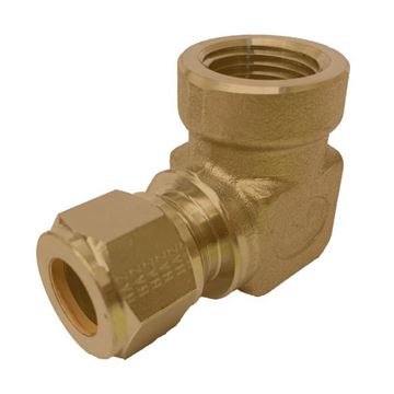 Picture of 9.5MM OD X 6NPT 90D ELBOW FEMALE GYROLOK BRASS 