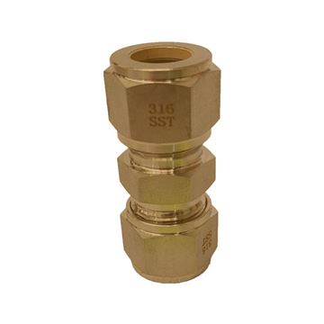Picture of 19.1MM OD UNION GYROLOK BRASS  