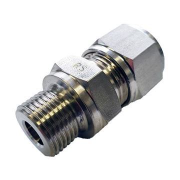 Picture of 6.3MM OD X 10BSPP CONNECTOR MALE GYROLOK 316