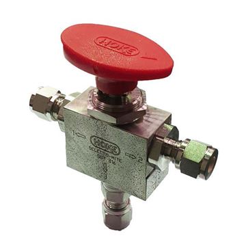 Picture of 6.3 OD TUBE 6000PSI BALL VALVE 3-WAY 316 HOKE SELECTOMITE